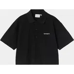 Carhartt WIP Script Polo (black/white) M, černá