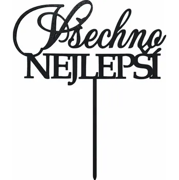 Čokoláda Zápich všechno nejlepší ČERNÝ č.5