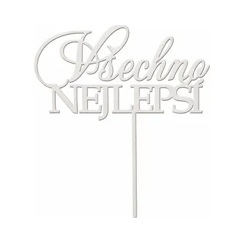 Čokoláda Zápich všechno nejlepší BÍLÝ č.5