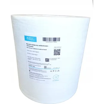 Utěrka Lékařská utěrka z netkané textilie a celulózy v roli 25 cm / 100 m / 60 g/m2