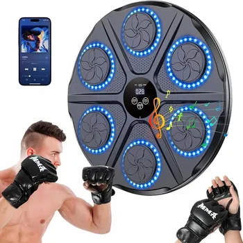 HUDBA PRO BOX: BOXERSKÝ TRENAŽÉR NA ZEĎ S LED, BLUETOOTH A 12 REŽIMY