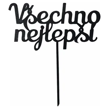 Čokoláda Zápich všechno nejlepší ČERNÝ č.4