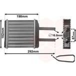 VAN WEZEL Výměník tepla, vnitřní vytápění 81006024