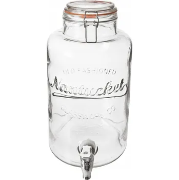 Dóza na potraviny Dóza na nápoje zavařovací sklenice nádoba na nápoje s kohoutkem a kohoutkem 6,7 l