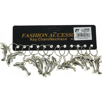 Klíčenky delfíni plastové sada 12 kusů