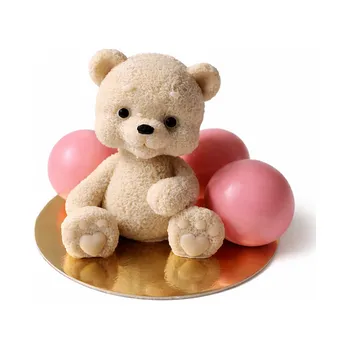 Čokoláda Čokoládová figurka medvídek a koule malé - růžový