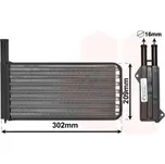 VAN WEZEL Výměník tepla, vnitřní vytápění 18006154