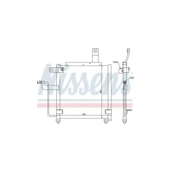 Chladič motoru Chladič klimatizace NISSENS 94423