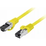 Lanberg Patchcord cat.8.1 S/FTP LSZH CU 0,5m žlutý, fleke schválený