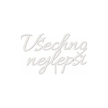 Čokoláda Zápich všechno nejlepší BÍLÝ č.1