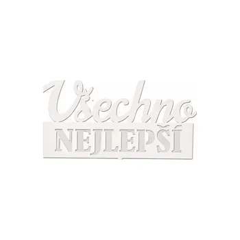 Čokoláda Zápich všechno nejlepší BÍLÝ č.2