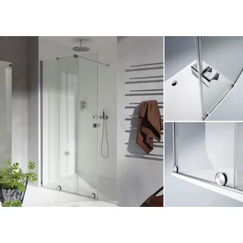 HÜPPE Walk-In posuvné dveře s pevným segmentem XT0103.123.322 stěna čirá