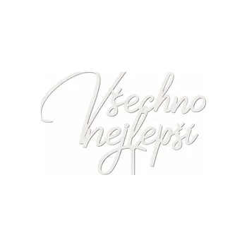 Čokoláda Zápich všechno nejlepší BÍLÝ č.3