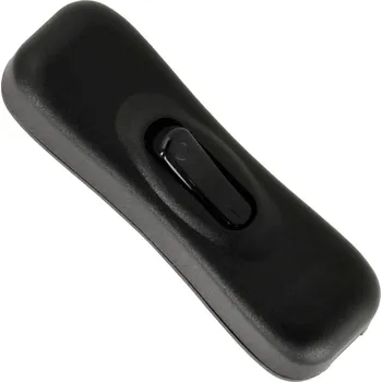 vypínač Kolébkový spínač s aretací 2A 250V černý