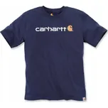 Tričko CARHARTT Core Logo tmavě modré, velikost L