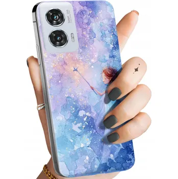 Pouzdro na mobilní telefon Zadní Kryt Hello Case pro Motorola Edge 50 Fusion růžový