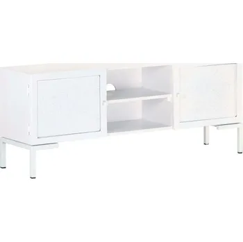 Televizní stolek vidaXL TV stolek bílý 115 x 30 x 46 cm masivní mangovníkové dřevo [323580]