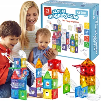 ostatní stavebnice Kuličková dráha Stavebnice Svítící Vzdělávací Konstrukční stavebnice 71 dílků 3l+