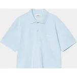 Carhartt WIP Script Polo (icaria/white) M, modrá