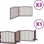 Dřevěná bezpečnostní zábrana VidaXL 80 x 60 cm