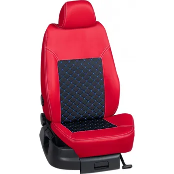 Potah sedadla Autopotahy Volkswagen CRAFTER / CRAFTER /2017->, CRAFTER (3 místa), KOŽENKA > OR 0427 (OR 0427 / Červený koženkový bok)