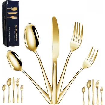 Příbor ZLATÉ PŘÍBORY SADA PŘÍBORŮ pro 6 osob 30 ks