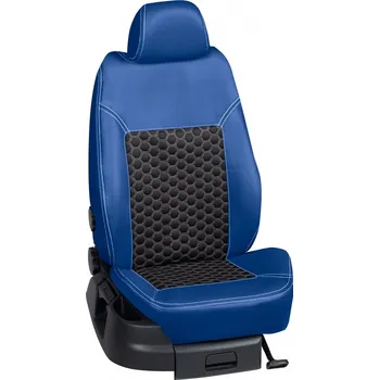 Potah sedadla Autopotahy Škoda ROOMSTER / 2006 - 2015, Roomster, KOŽENKA > KS003 (KS003 / Modrý koženkový bok)