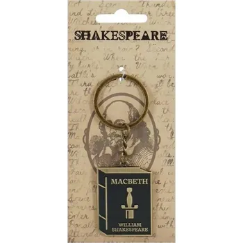 Shakespeare Přívěsek Na Klíče kovová Macbeth literární motiv