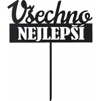 Čokoláda Zápich všechno nejlepší ČERNÝ č.2