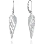 Beneto Stříbrné visací náušnice Andělská křídla AGUC2613