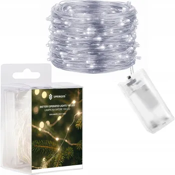 Vánoce Vánoční osvětlení na stromeček Springos do interiéru 10,2 m, 51 - 100 světýlek