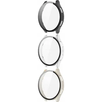 Pouzdro na mobilní telefon Pouzdro se sklem pro Samsung Galaxy Watch 5 40 mm, plná ochrana, 3 ks