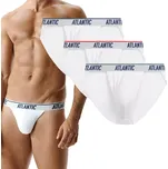 Pánské slipy Atlantic 3MP-220 Wl26 Bílá S (36) bílé