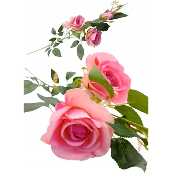 umělá květina Kytice růží umělá růžová dekorační větvička pro aranžmá do vázy 97 cm