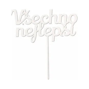 Čokoláda Zápich všechno nejlepší BÍLÝ č.4