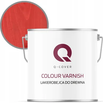 Lak na dřevo Lazurovací lak Q-COVER 5 l červený polomat