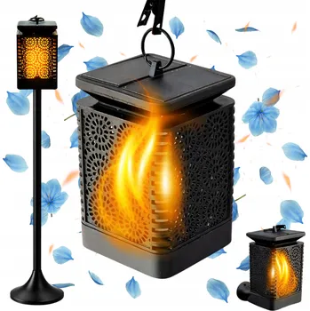 Venkovní osvětlení Solární Lampa 3v1 LED Zahradní, Lucerna, Pochodeň s Efektem Plamene