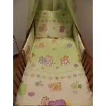 Povlečení do postýlky Hrošíci zelinkavá (SD-11702)