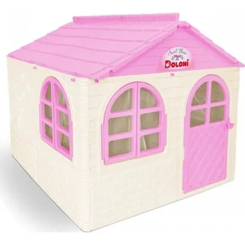 Hra na zahradu Doloni dětský zahradní domeček šedo-bílo-růžový XL