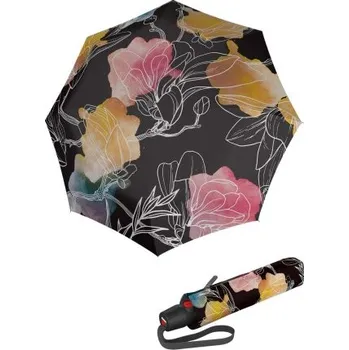 Deštník Knirps KNIRPS T.200 Medium Duomatic Iris Gold - elegantní plně automatický deštník