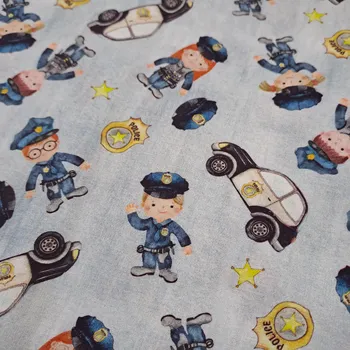 Pro útulný domov bavlněná látka POLICIE