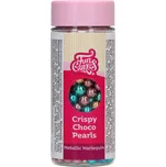 FunCakes Crispy Choco Pearls – metalické barevné 60 g