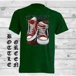 detske-levne-bavlnene-tricko-potisk-originalni-tenisky Barva: Bottle green - lahvově zelená, velikost: 128