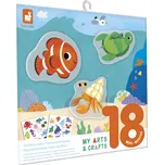 Janod My arts&crafts Mini Znovupoužitelné nálepky Moře od 18 měsíců