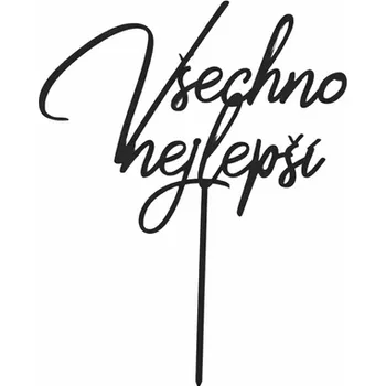 Čokoláda Zápich všechno nejlepší ČERNÝ č.3