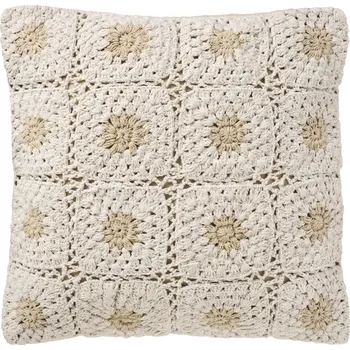 Povlak na polštářek Ib Laursen Ručně háčkovaný povlak na polštář Flowers 50 × 50 cm
