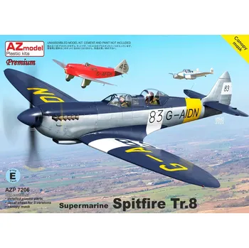 Plastikový model AZ model 1/72 Spitfire Tr.8 (3x camo) PREMIUM