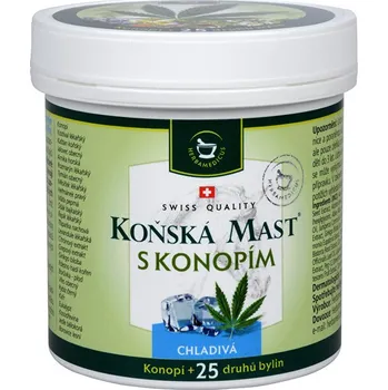 Bylinná léčivá mast Koňská mast chladivá s konopím 250 ml