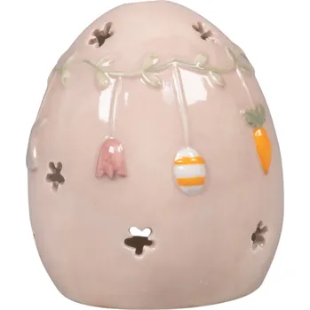 Svícen Det Gamle Apotek Keramický svícen Easter Jouyful Egg Beige