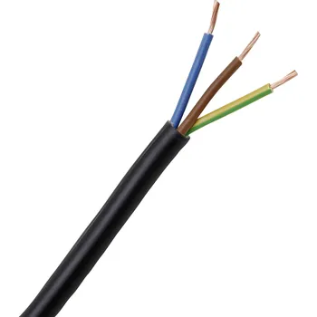 elektrický kabel Kopp 152310848 jednožilový kabel - lanko H03VV-F 3 x 0.75 mm² černá 10 m